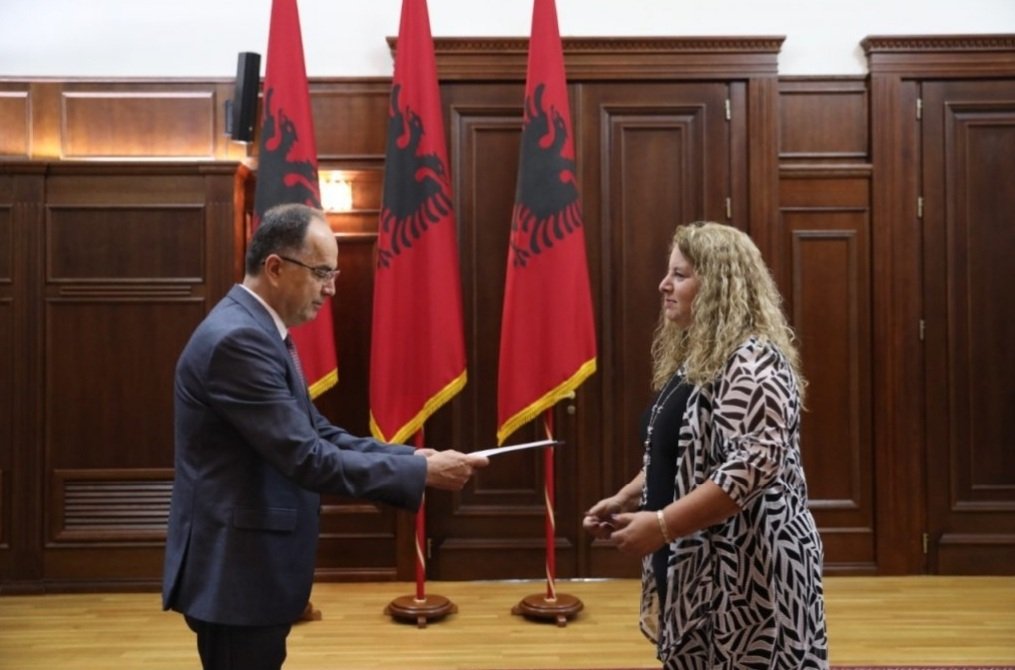GalitPeleg's tweet image. Today I was honored to present my credentials to the president of the republic of Albania 🇦🇱.
I am very enthusiastic to start representing Israel 🇮🇱in this beautiful and friendly country & enhancing our mutual relations. Building a better future, remembering the remarkable past.