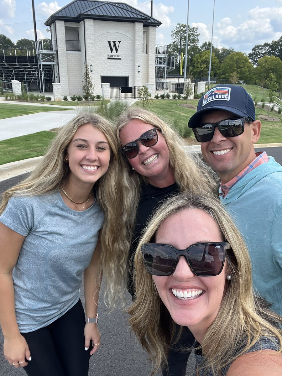 callensaxon11's tweet photo. Had a great visit @WoffordSoftball! The campus and facilities are so beautiful!! Thank you so much @CoachCButler @kara_shutt @alexandriasimmm. Can’t wait to be back soon! @CarolinaEliteS1 ✨🤍🖤 https://t.co/MVKVhQ6ikC