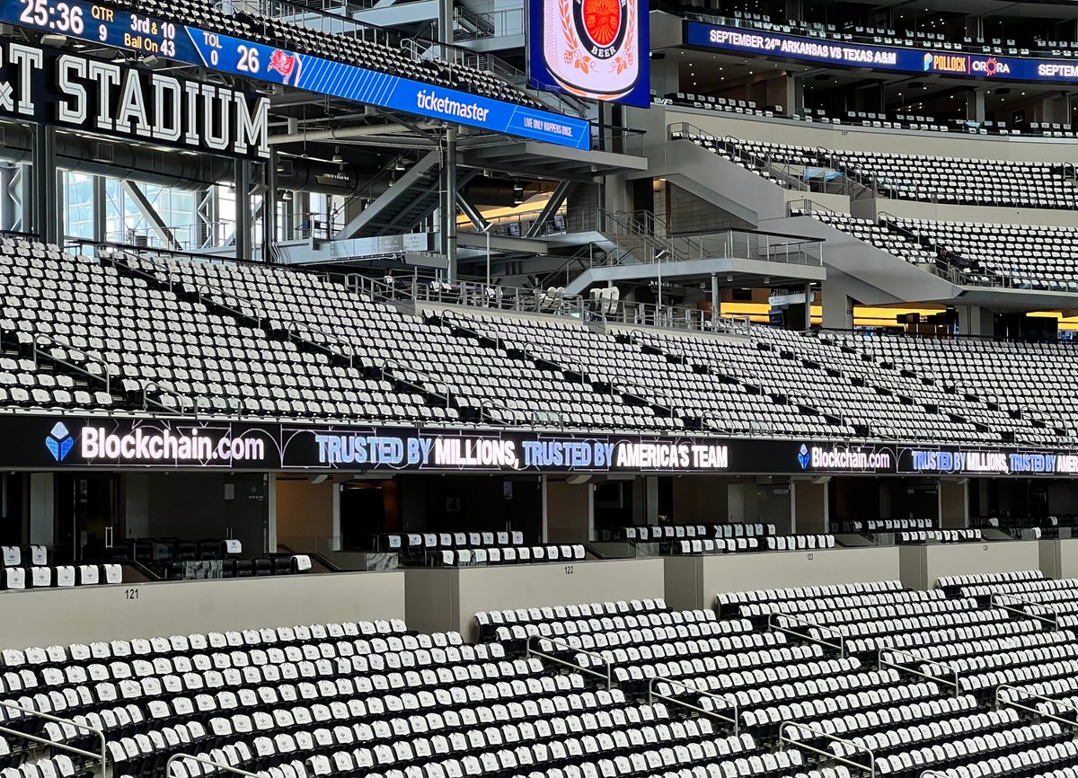 blockchain's tweet photo. 🚨#CowboysFootball FANS 🚨 WIN FOUR FREE TICKETS to the game this Sunday 🏈

All you have to do is reply to this tweet or DM us a photo of you in your best @dallascowboys gear 👕 for a chance to win all four tickets before 2:00 pm tomorrow CST!

#NFL #DallasCowboys  #CINvsDAL https://t.co/8k00uhmKOU