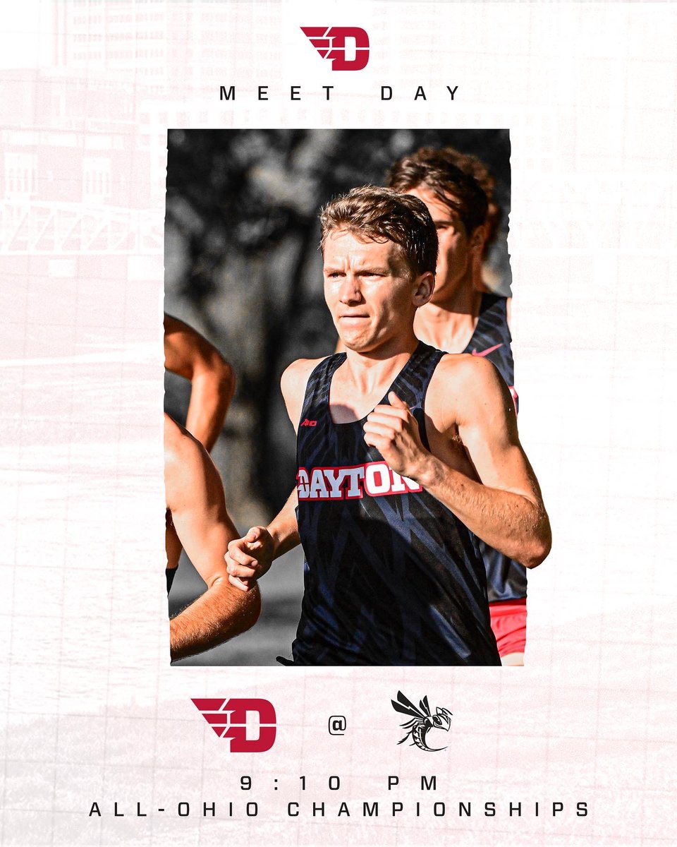 DaytonMXC's tweet photo. MEET DAY✈️

The Flyers look to defend their turf at the All-Ohio Championships hosted by Cedarville tonight‼️

⏰Men’s Race at 9:10PM
📍Elvin R. King Cross Country Course

#UDXC // #GoFlyers https://t.co/huWQe7pA99