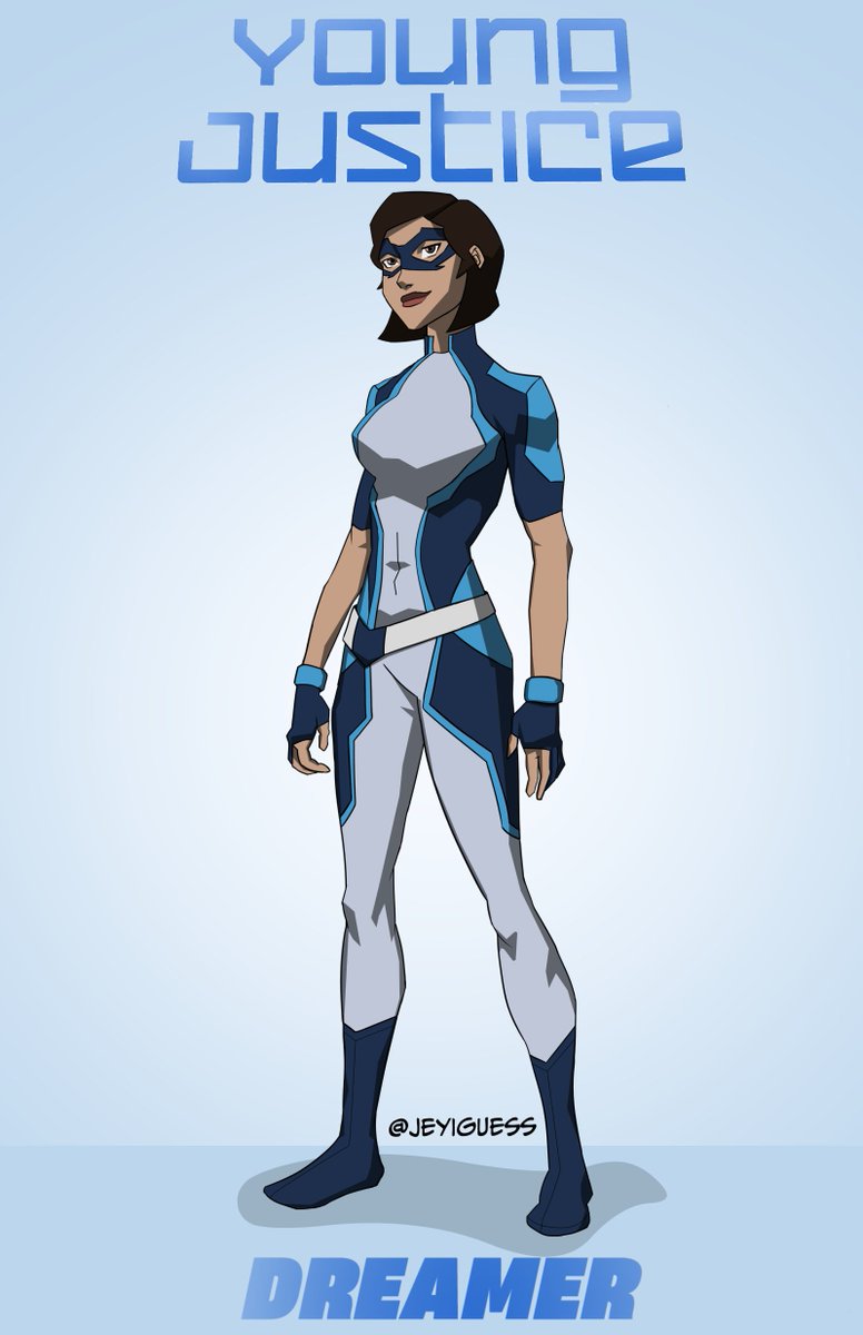 Chromafist's tweet photo. My #youngjustice interpretation of DC's first live action Trans Superhero Nia Nal, aka #Dreamer! 

#transrights  #RenewYoungJustice https://t.co/DcaeOXYbav