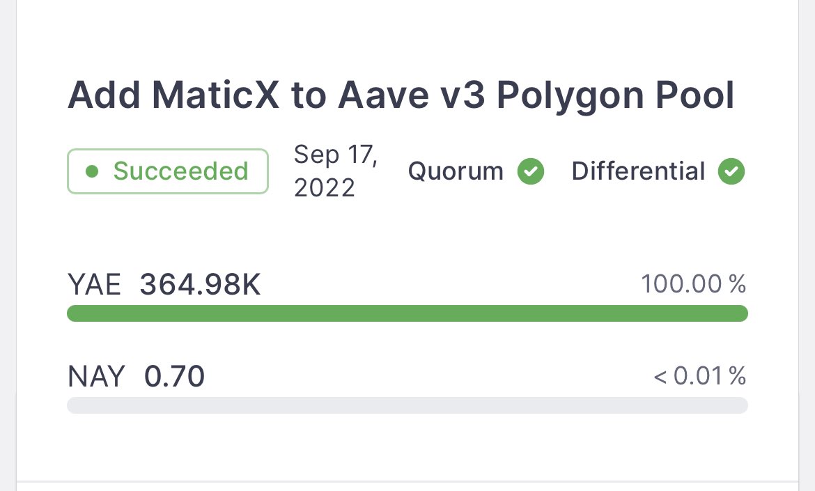 stader_polygon's tweet image. Glad to join the @AaveAave family!

Say hello to Capital Efficiency in DeFi ! 👋

Thanks to proposers @llama , reviewers @bgdlabs , @sakulstra , @0xPolygon and @AaveAave communities 🙏
