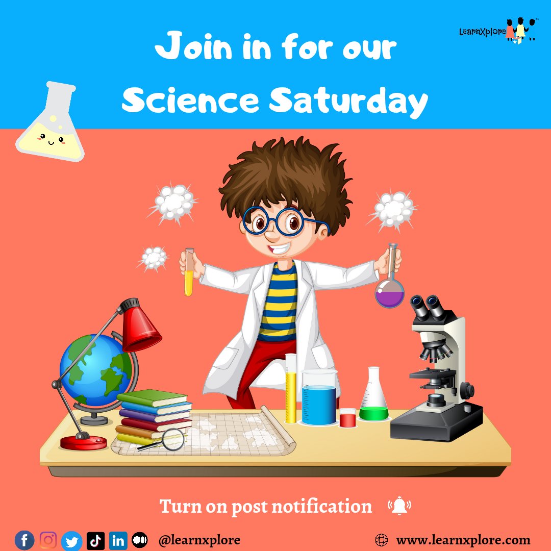 You don't want to miss our Science Saturday tomorrow. Turn on post notification so you don't miss it.

📢📢 Our mobile app is launching soon, stay with us.

#Stem #Onlinelearning #Edtech #Learnxplore #learningisfun #learningappforkids #Sdg4 #Teachersoffacebook