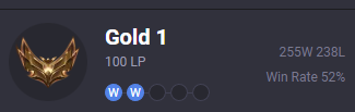 Se imaginan tener una racha de 8 partidas seguidas ganadas, y ganar las 2 promos seguidas, para que la última la ganen y no les cuente la partida, y además se buguee el launcher??? jajja <a href="/lollatam/">League of Legends LATAM</a>