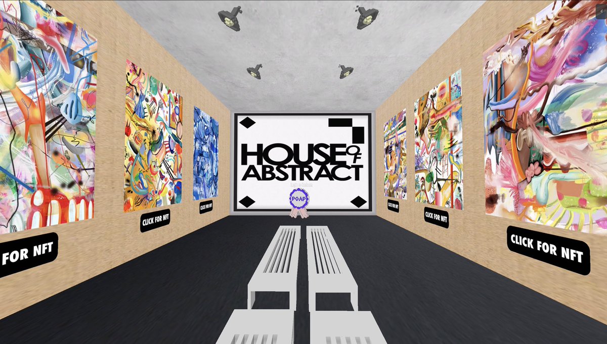 Happening NOW!! The first House of Abstract Metaverse Exhibition. Join from our website and listen on twitter spaces!! See you there 🔥🎉🥂🍾