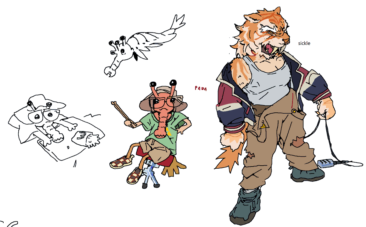 character designs for my comics class 