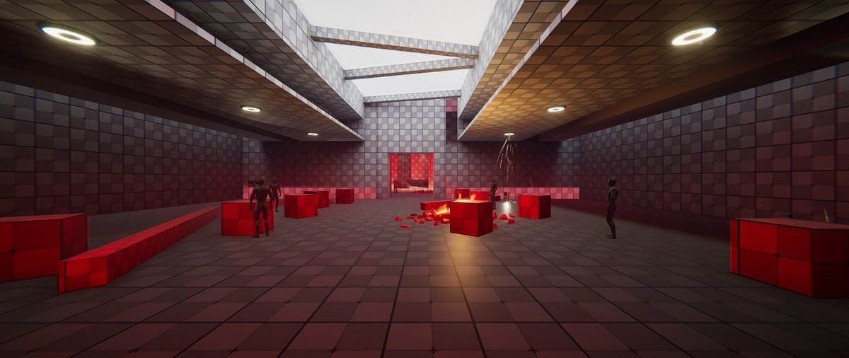 oneleveldesign's tweet photo. 3D level concept (Altered version), modeled and rendered in Unity, inspired in Control by Remedy Entertainment and Mirror's Edge by @EA.
#leveldesign #3Denvironment #3D #levelconcept #Blocktober #gamedevelopment https://t.co/e0l0LlFOAk
