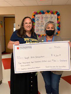 VoigtAIA_RRISD's tweet photo. Congratulations to Mrs. Woodfin and Mrs. Young, recipients of a 2022-2023 PIE Foundation grant. The funds will be used to create mobile makers carts for the campus. @RRISD_PIEF @InMrsYoungsRoom #RRISDtech #careconnectioncreativity #communityofmakers #makerspace https://t.co/gaiEKwOvcf