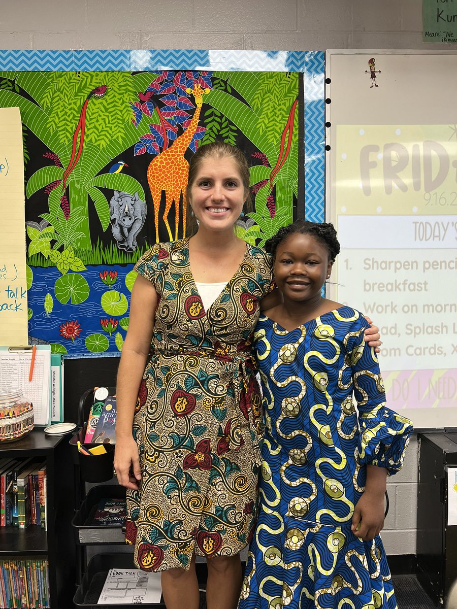 ms_enright's tweet image. Only 3 days in with having her be a part of room 214 and she is a rockstar. From Rwanda 🇷🇼 to Mozambique 🇲🇿 to Independence, loved getting to “match” and have her be in our class! #3tepride #ISDstrong #isd5thgrade