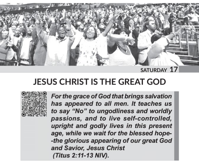 Rhapsotweets's tweet photo. RHAPSODY OF REALITIES
Saturday, 17th September, 2022
https://t.co/hrcWVgA99l

JESUS CHRIST IS THE GREAT GOD
- Pastor Chris Oyakhilome
#Rhapsotweets 

(🧵A Thread — 1/17🧵) https://t.co/28areA2A33