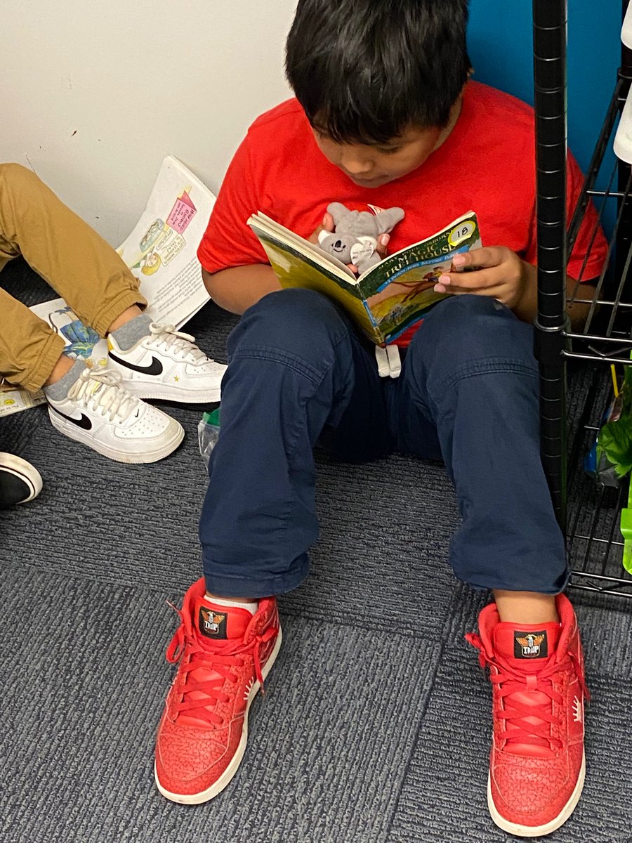 NeelandsSue's tweet photo. You know what they say -Work hard! Play hard! Write hard! Read hard! I love when 4th graders  @HillsElem  are so into their work that they don’t know I’m camera spying on them! https://t.co/RYFyvL8zQN