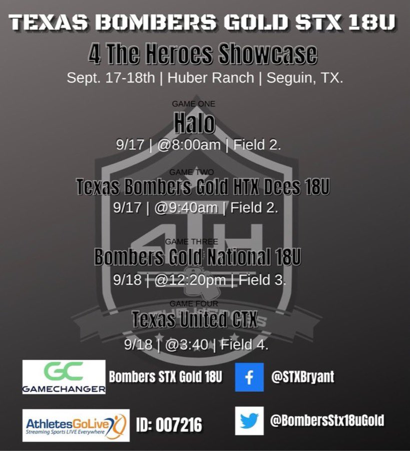 Updated weekend schedule! Time to get after it! #ChasingGreatness #AGNB