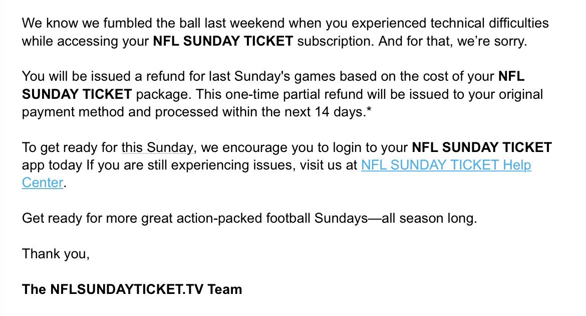 nfl sunday ticket tv login