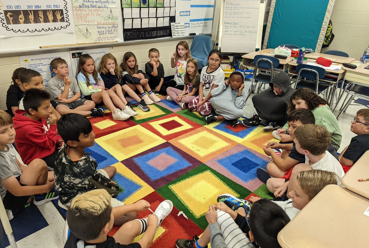 We were excited to start Appreciation Circle today! On Fridays, we take a few minutes during Morning Meeting to share something we appreciate about another classmate. Such kind and thoughtful words already! ❤️ <a href="/DonovanSchool/">Laura Donovan School</a>
