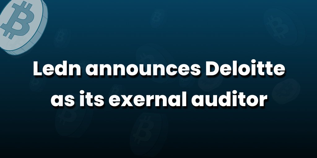 Happy to announce @Deloitte is now our external audit partner! Resulting in a full year audit of Ledn's financial statements in 2022, which will co-exist alongside our bi-annual Proof-of-Reserves attestations. #Transparency #ProofofReserves 👉 newswire.ca/news-releases/…