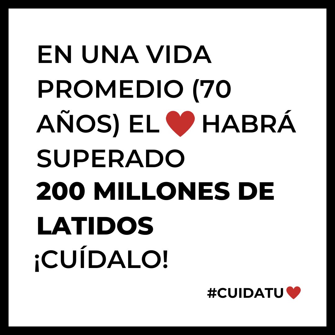 CardiologiaSVC's tweet photo. #cuidatu❤️
@worldheartfederation https://t.co/eBxoyyG7w1