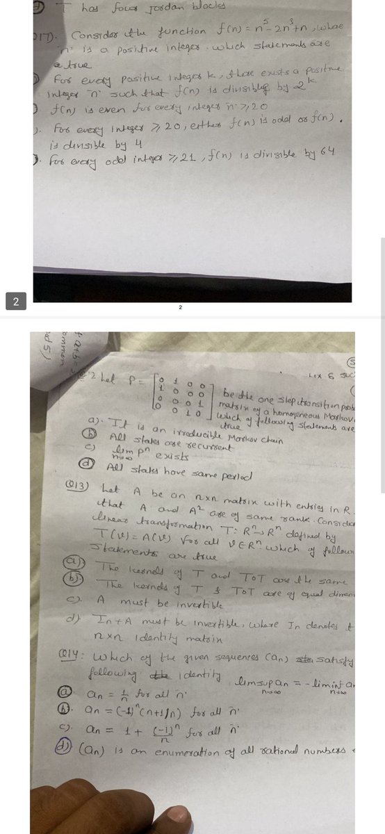 DeepakM77929628's tweet photo. @HRDG_CSIR @CSIR_IND 
Question paper of csir net mathematical science paper has been leaked. https://t.co/Kj1H8F2Kls