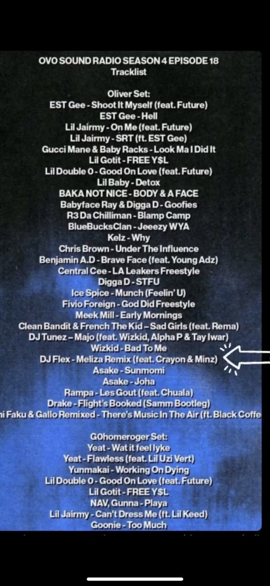 TheRealDjFlex's tweet photo. S/o @OVOSound for play my last single Meliza Remix ft. @crayonthis &amp; @MinzNSE on your show 🙏🏽 

https://t.co/i8yVggarZb https://t.co/yswYG4KhDH
