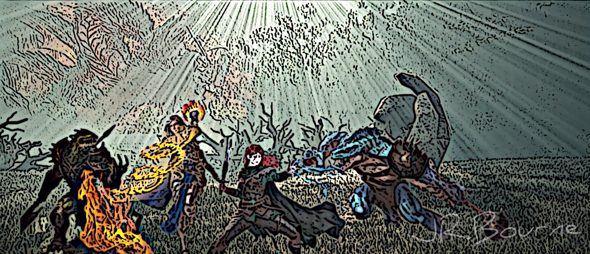 Bourne9Jr's tweet photo. Earth and Fire
#상수리나무아래
#리프탄
#맥시
#riftancalypse #maxicalypse #agnesreuben #princessagnes #maximilliancalypse #utot #undertheoaktree #utotfanart #undertheoaktreefanart https://t.co/t83BOTTWY9