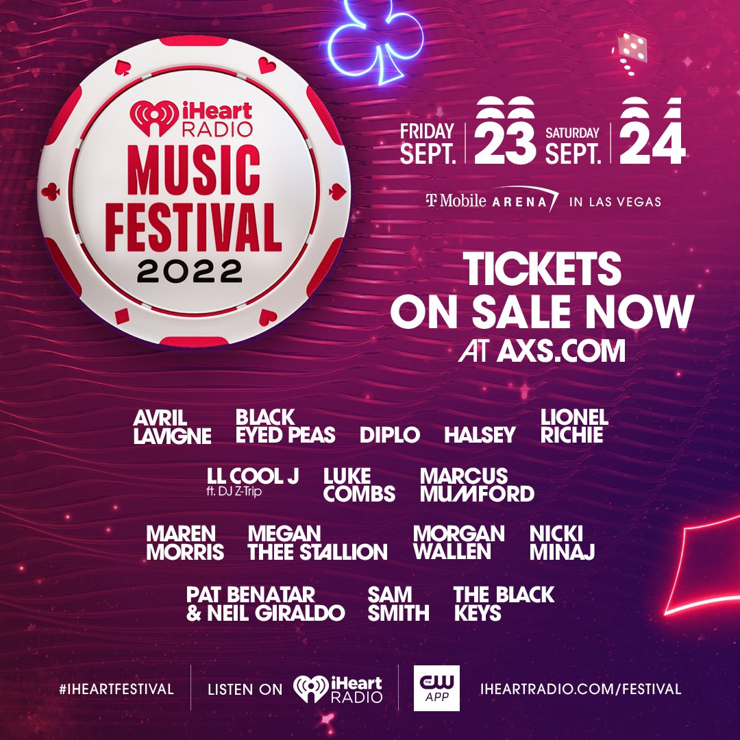 Vegas is the place to be Sept 23rd + 24th for the <a href="/iHeartRadio/">iHeartRadio</a> Music Festival! Buy your #iHeartFestival tickets now at AXS.com!🔥🔥