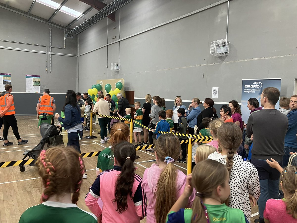 EirGrid's tweet photo. Recognising the role communities play in accepting grid infrastructure is something we believe is incredibly important. That’s why we hosted today a Community Appreciation Day  at Moyvane Community Hall. Thank you all who joined us celebrating the community groups in north #Kerry https://t.co/vzbHWZrocm