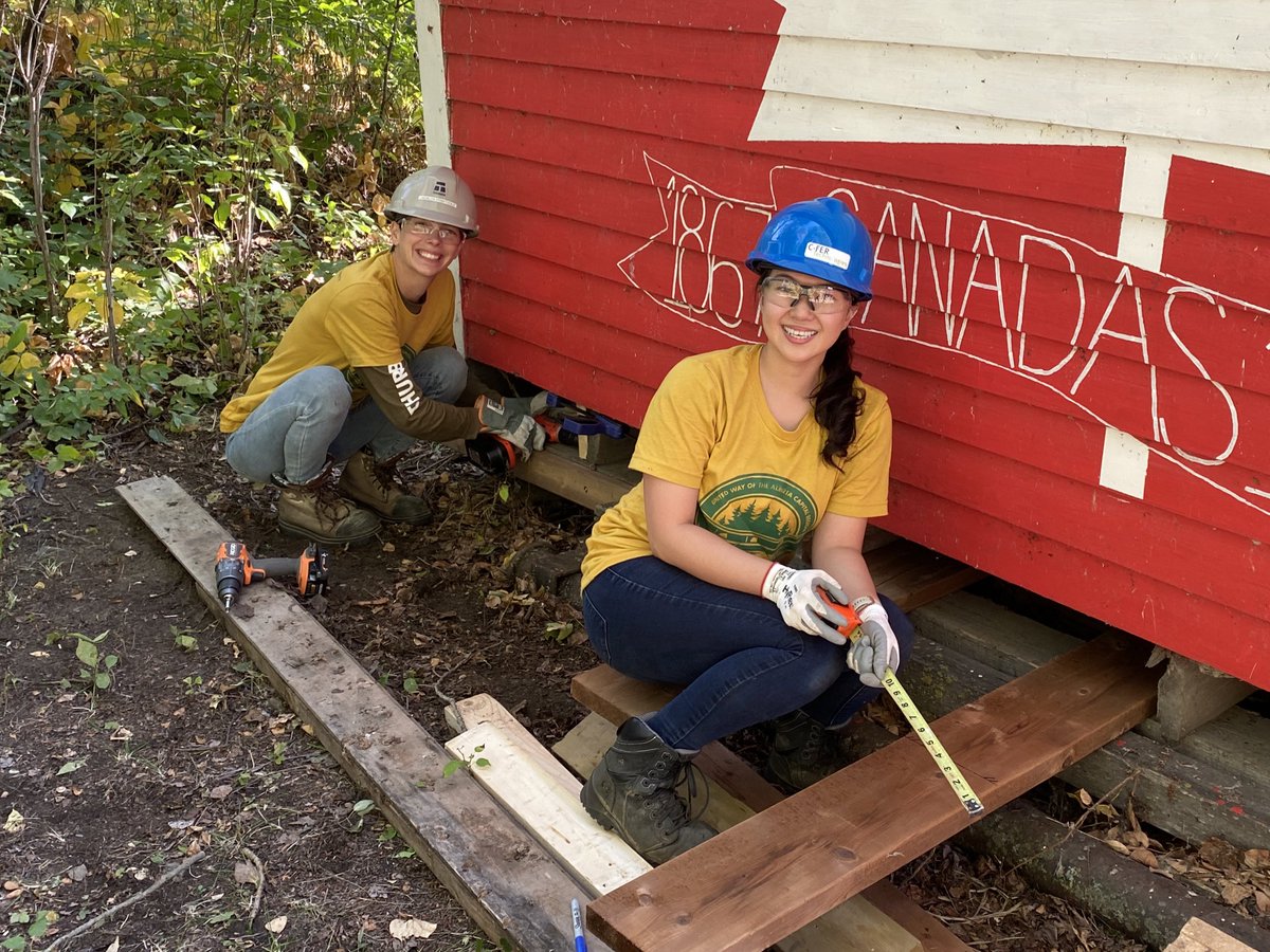 myunitedway's tweet photo. Our #EngineeringChallengeYEG volunteers are hard at work transforming Camp Yowochas, including updates to staff cabins and campsites, plus a new archery range!
These changes will help facilitate fun and inclusive outdoor activities year-round.
@YWCAEdmonton #yeg #DoLocalGood https://t.co/YlEInifYzn