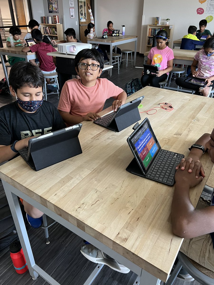 MsAlyssaGrant's tweet photo. What better way to finish a MAP testing week than with Gimkit to review our skills on Theme! 📚🎮 #westfam @CMSWestWrangler https://t.co/FvyOoqfShc