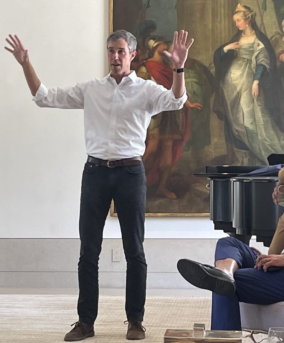 Beto! I marveled at his effortless, fresh speech~ though obvs he has to say essentially the same thing wherever he goes. It flows easily because he just tells the truth. He doesn’t have to concoct anything or spin! That’s the thing about the truth. No angles. He could win this.