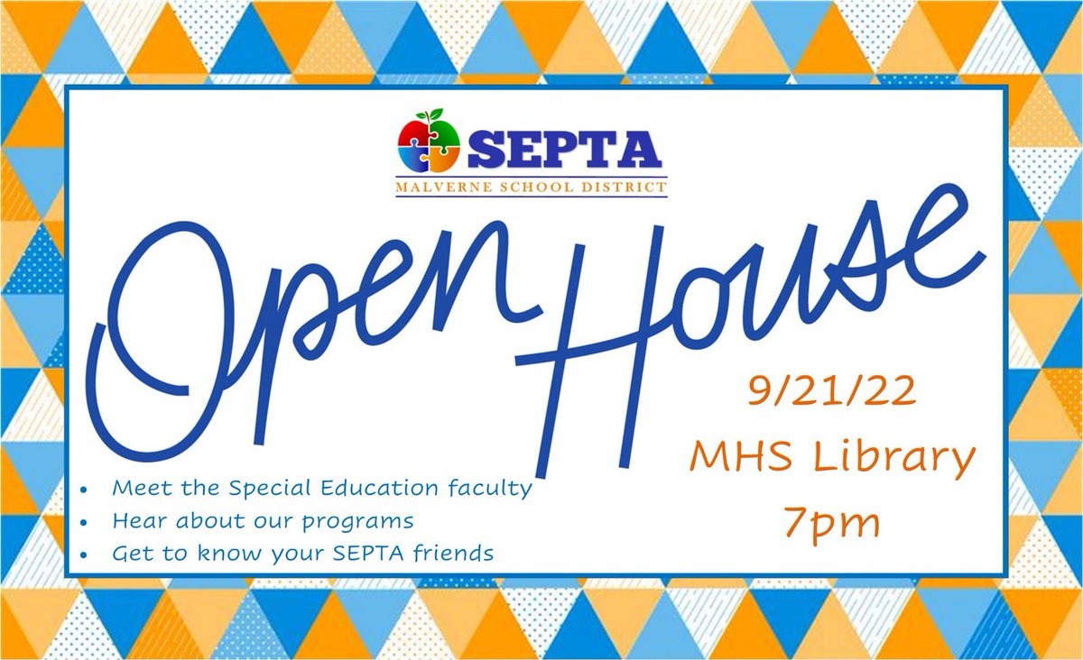 Meredyth Martini (@malvernespecedu) on Twitter photo Looking forward to seeing our current parents and meeting new parents <a href="/MWDPrimary/">MWDPrimarySchool</a> <a href="/DAVintermediate/">Davison Avenue</a> <a href="/HTHMiddleSchool/">HTH Middle School</a> <a href="/MalverneHS/">MHS</a> Looking forward to seeing our current parents and meeting new parents <a href="/MWDPrimary/">MWDPrimarySchool</a> <a href="/DAVintermediate/">Davison Avenue</a> <a href="/HTHMiddleSchool/">HTH Middle School</a> <a href="/MalverneHS/">MHS</a>