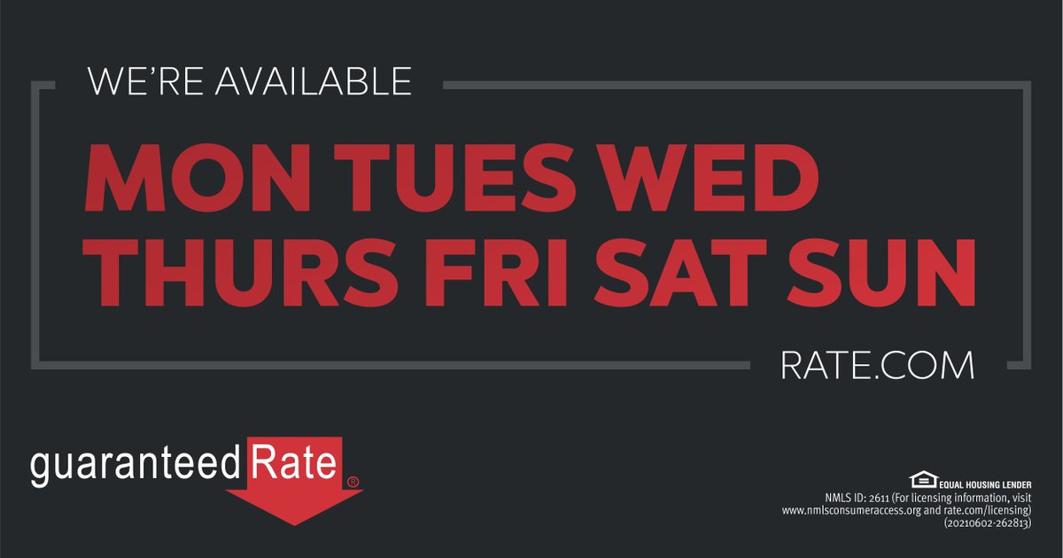 jonwagner04's tweet image. My team and I are available seven days a week to handle all your mortgage needs! We are available when you need it most. #PurchaseExperts #LowRates #Available rate.com/jonwagner