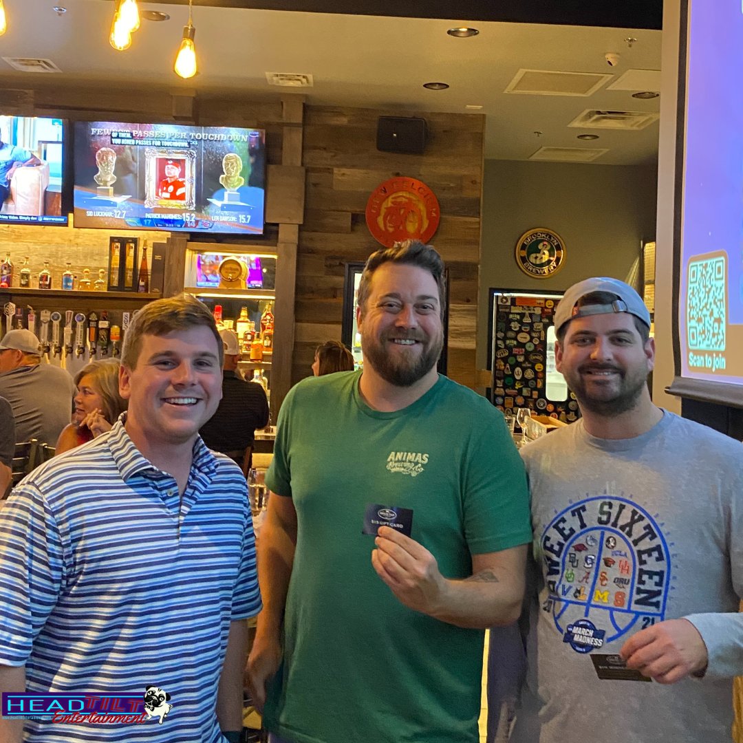 Headtiltfun's tweet photo. Congrats NBA LIL WIZ with the win 🏆 at last night's Hip-Hop Trivia at @brasstapprosper Join us Thursday the 22nd for The Sopranos trivia. #headtiltfuntrivia #prospertx #prospertexas #triviathursday #triviathursdays #dfwdatenight #prosperevents #dfwtrivia #thingstodoinprosper https://t.co/FfR2n0r4nV