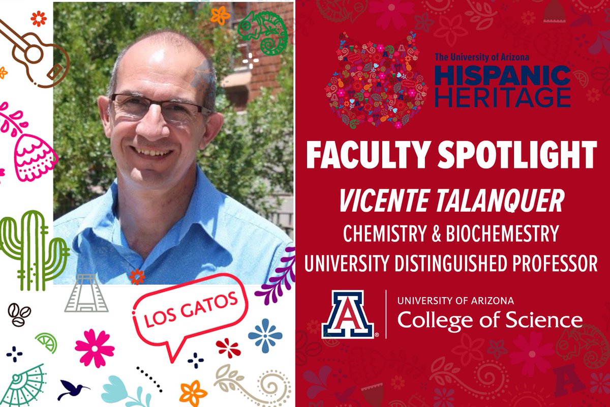 Arizona College of Science (@uazscience) on Twitter photo Our first Hispanic Heritage Month Faculty Spotlight features Dr. Vicente Talanquer, a University Distinguished Professor in the <a href="/Biochem_Chem/">CBC @ UA</a> department.
Click ⬇️ to learn more about his upbringing in Mexico, his journey to <a href="/uarizona/">University of Arizona</a>, and much more.
science.arizona.edu/news/hispanic-… Our first Hispanic Heritage Month Faculty Spotlight features Dr. Vicente Talanquer, a University Distinguished Professor in the <a href="/Biochem_Chem/">CBC @ UA</a> department.
Click ⬇️ to learn more about his upbringing in Mexico, his journey to <a href="/uarizona/">University of Arizona</a>, and much more.
science.arizona.edu/news/hispanic-…