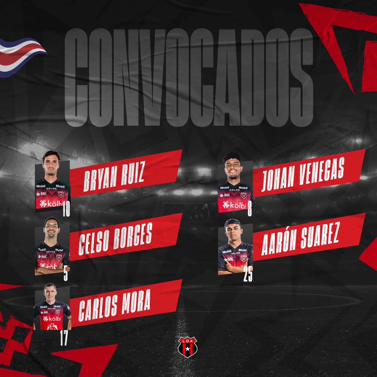 Nuestros convocados por la <a href="/fedefutbolcrc/">FCRF 🇨🇷</a> para los fogueos de la Selección Nacional en Corea 🦁🇨🇷