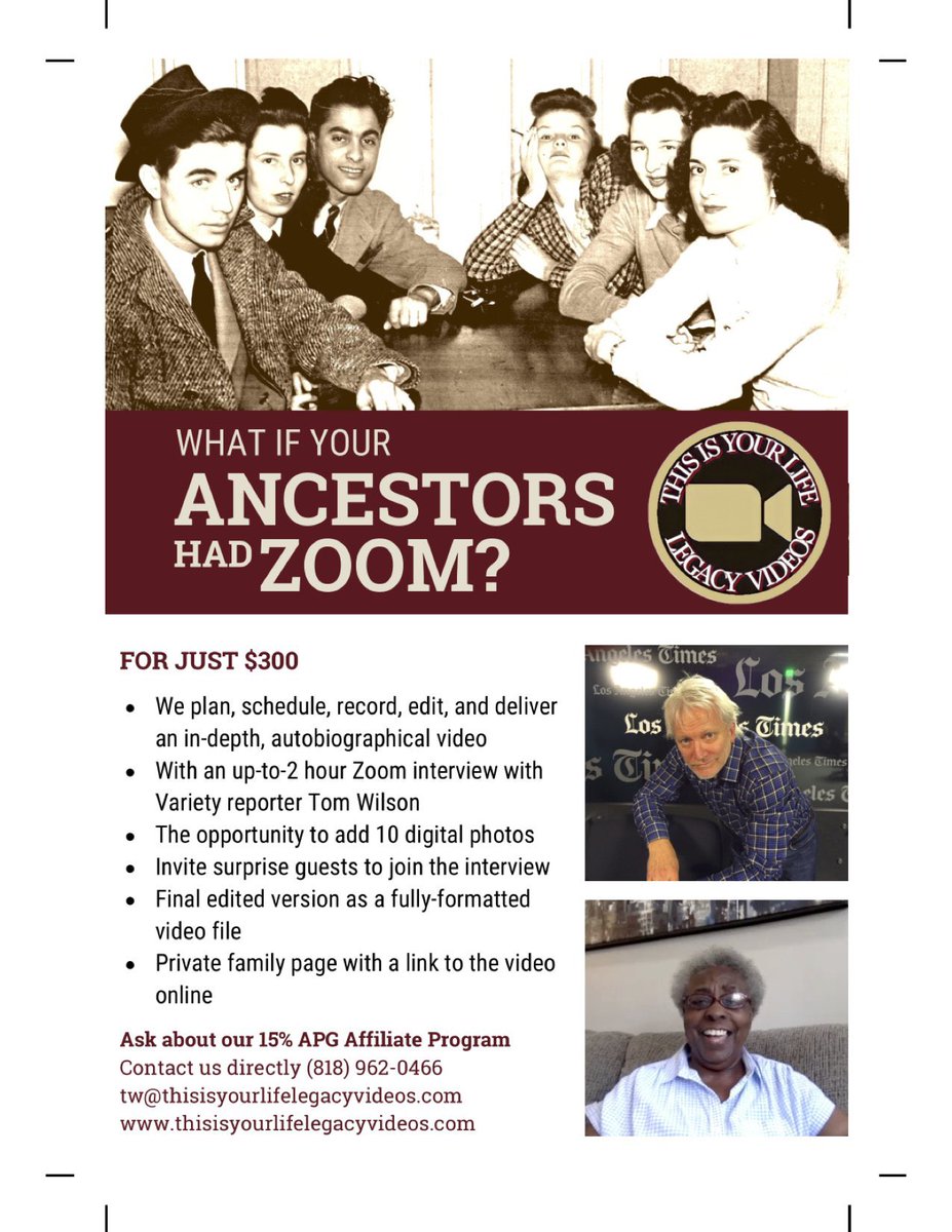 LegacyVideoPros's tweet photo. @GenealogyBank What will we say when we become the ancestors?

#genealogy  
#genealogist https://t.co/frVPJlGX7w