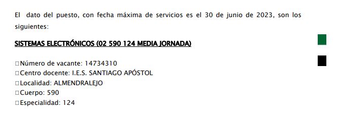 santiagoapostol's tweet photo. En el IES Santiago Apóstol tenemos una vacante de 1/2 jornada de Sistemas Electrónicos. Es para el curso completo, y las horas se cubren con dos días de trabajo en el centro. Anímate a solicitarla https://t.co/KCaWl79zLW https://t.co/MNXNmJWj9W