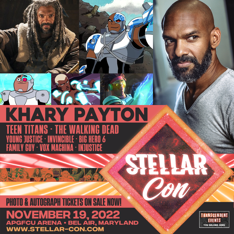 💥HUGE BREAKING NEWS: BOOYAH! Cyborg / King Ezekiel / Aqualad himself <a href="/kharypayton/">Khary Payton</a> is coming to our Comic Con, <a href="/stellar_con/">Stellar Con</a>! Get Tickets &amp; Info: Stellar-Con.com