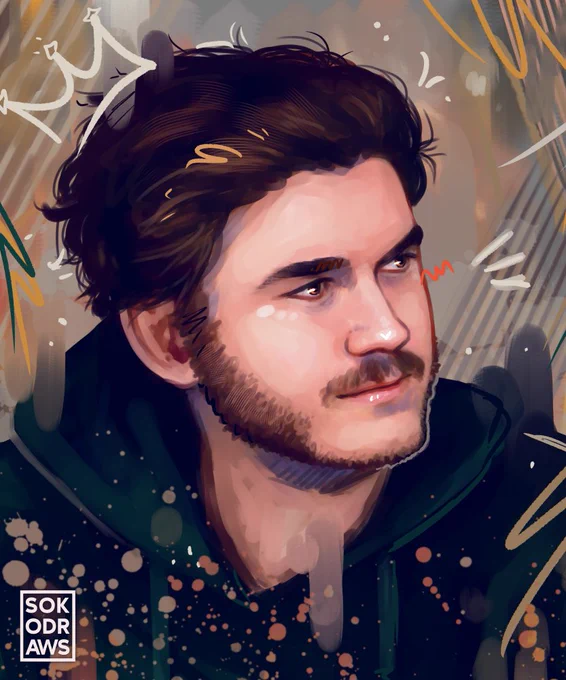 a portrait of the big man#jschlatt #schlattfanart 