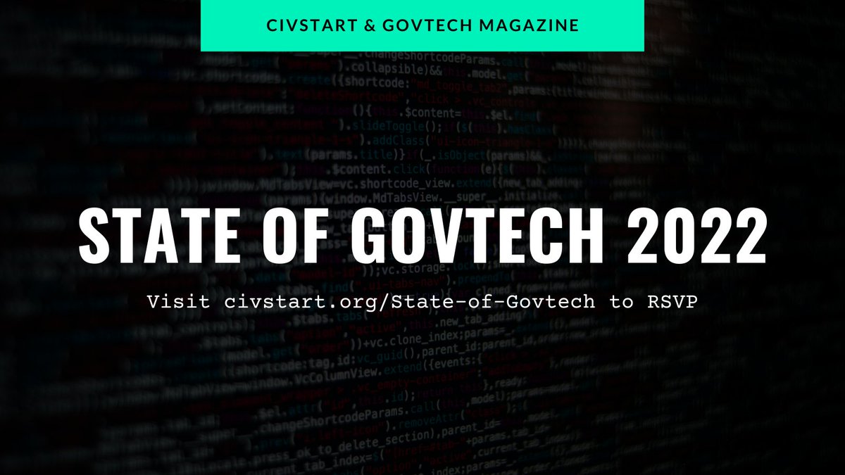 Calling all county &amp; city elected officials, administrators, CIOs and public sector leaders: Join our VP of Prof. Services Marlon Paulo (fmr Chief Tech Procurement @ CDT), <a href="/CivStart/">CivStart</a> &amp; <a href="/eRepublic/">.</a> for this dynamic hybrid event. RSVP to reserve your spot now. civstart.org/state-of-govte…