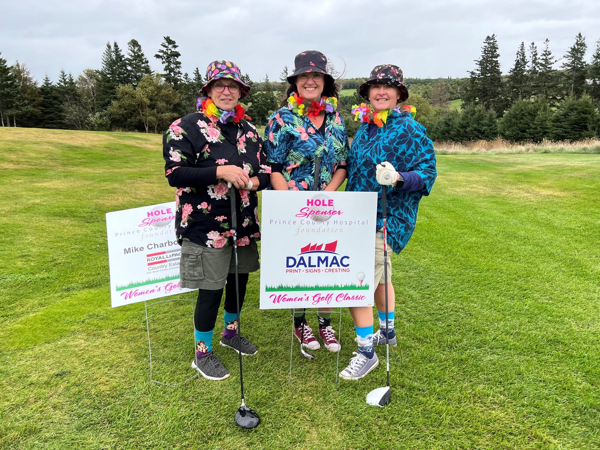 Having a totally tropical time during the <a href="/PCHFoundation/">PCH Foundation</a>  Women's Golf Classic today at <a href="/RedSandsGolfPEI/">Red Sands Golf</a>  
🌞🏌️‍♀️⛳

#Dalmac #PEI #Golf #PCH #Tropical #RedSands