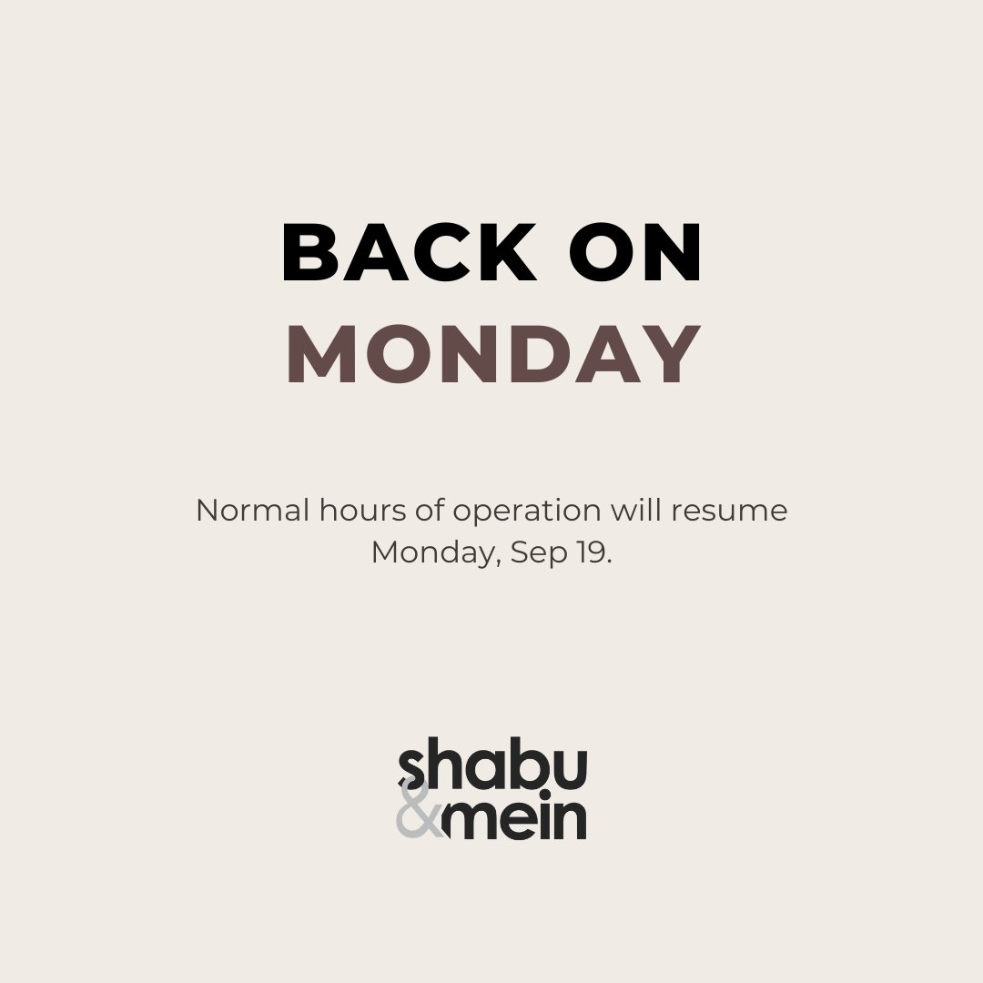 We are sorry for the confusion, but due to construction, we will be closed until Monday.

We are sorry for the inconvenience, and we hope to see you soon!