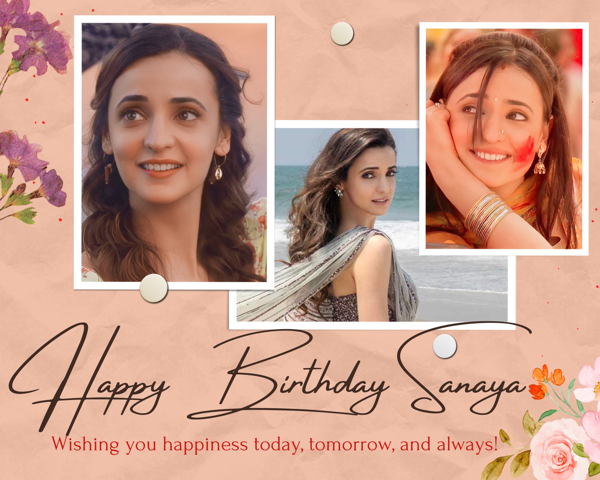 HAPPY BIRTHDAY SANAYA IRANI 
May all your dreams come true.   