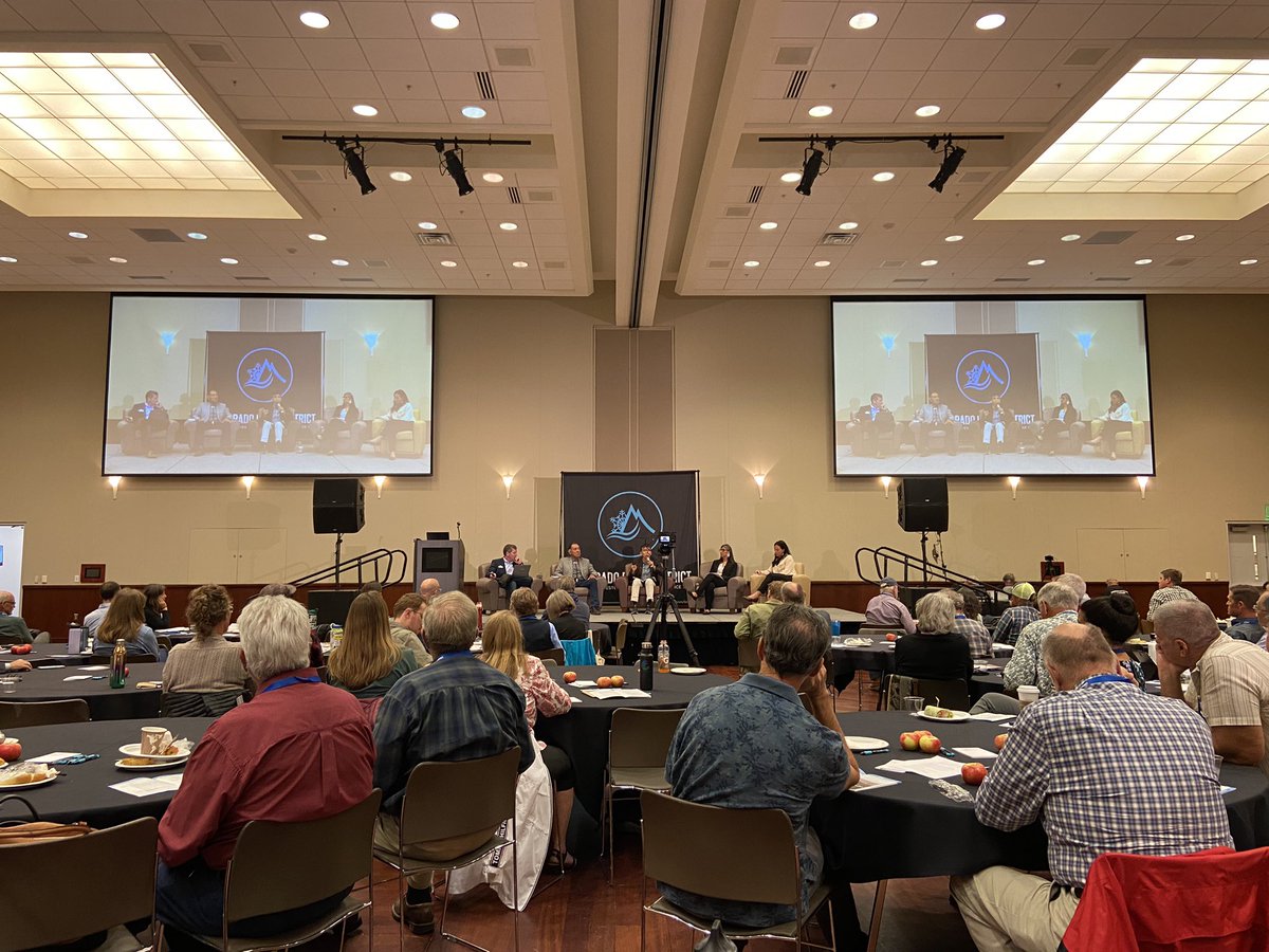 Panel about tribal water rights and CO River. “It’s your thinking that got us here and now you want us to listen?” Speaking truth to power about settler water governance that created this crisis of allocation.