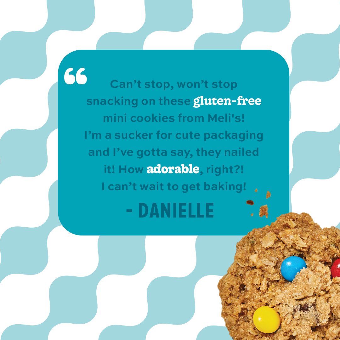 meliscookies's tweet photo. Danielle knows a good cookie when she sees one! You can find our mini cookies at Central Market and Fresh Market. https://t.co/VTN4WdqK7J