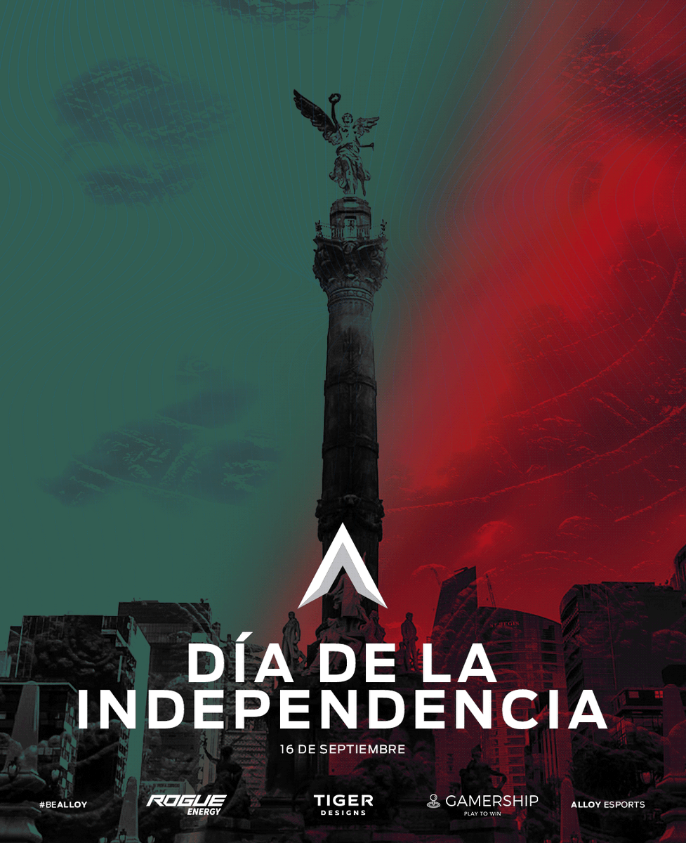 #16DeSeptiembre | #DiadelaIndependencia 🇲🇽

¡Nos pintamos con estos bellos colores en éste día tan especial! 💚❤️ 

¡QUE #VIVAMEXICO! 🤠🇲🇽 

#BeAlloy #Esports