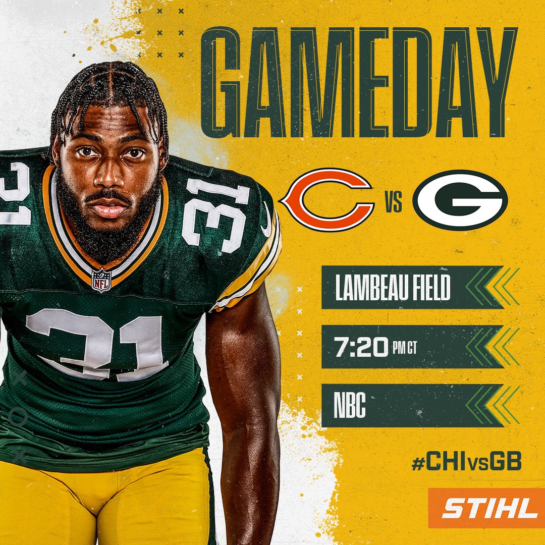 🗣️ SUNDAY NIGHT FOOTBALL AT LAMBEAU!!! #CHIvsGB | #GoPackGo