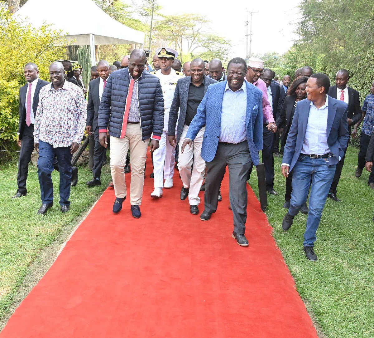 Rigathi Gachagua really needs to own his space and walk on the red carpet like the second in command.