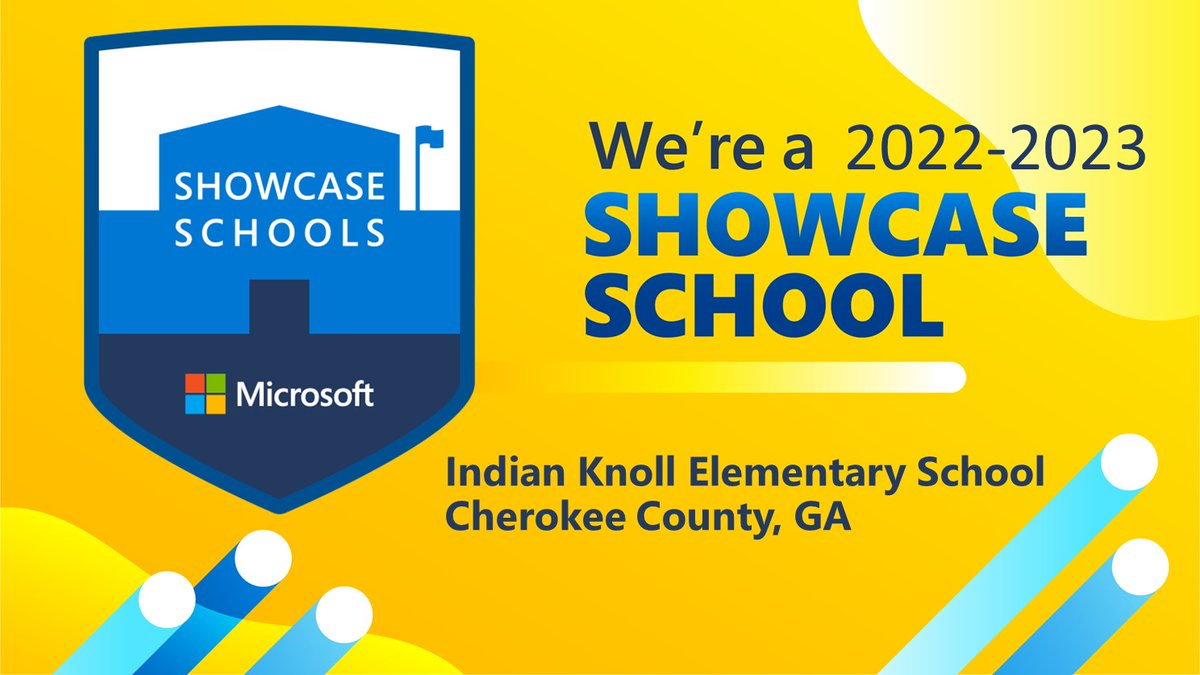 We at IKES are a Microsoft Showcase School again this year! @MIEE_Flopsie #MicrosoftEdu #CCSDfam #IKESKindnessCounts @IndianKnollES