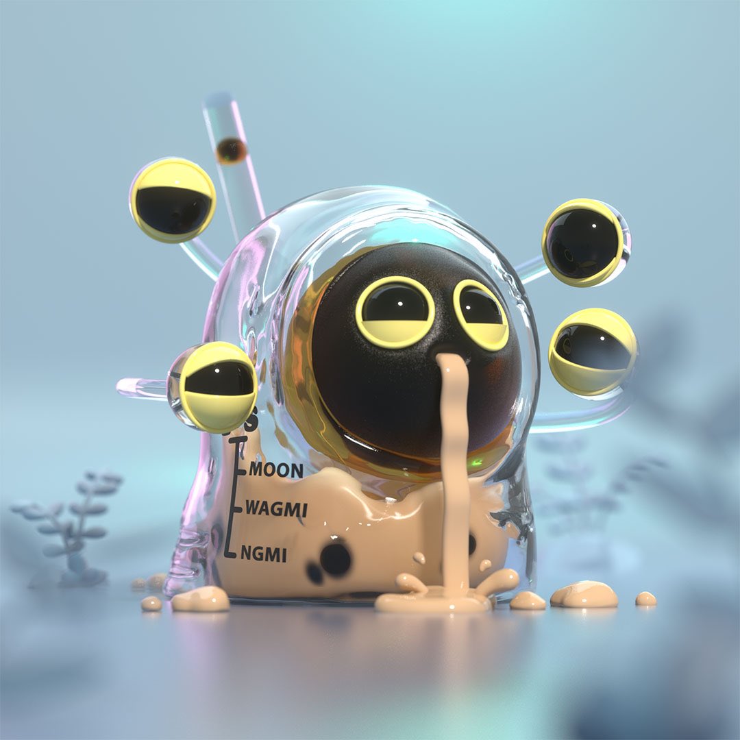 My favourite <a href="/theothersideNFT/">T-O-S The Other Side 🪨 🥚 🪨</a> #CreaturesOnTheOtherSide to date.🧋