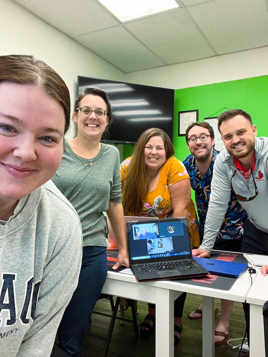 Our virtual team has gone IRL! While we value the work-from-home culture of our business, there's always something about meeting in person for team planning. We plan for some team members to still join virtually, but we try to make them still feel like they’re with us in person!