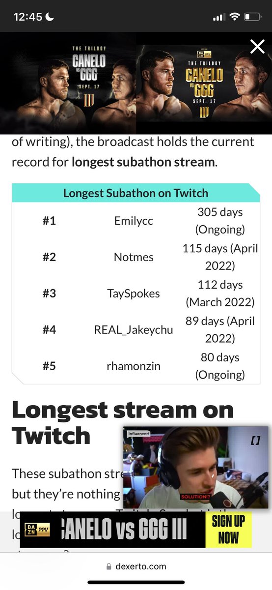 _Ambish's tweet photo. People out here faking subathons for records, @Dexerto can we fix this pls. I just want my recognition for ACTUALLY breaking into the top 5 All Time… respectfully https://t.co/RiiOuh14Mo